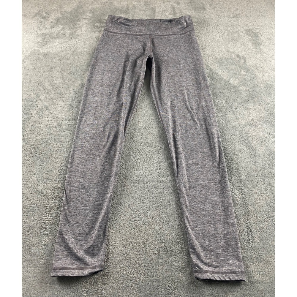 Adidas Climalite Womens Heather Grey Athletic Leggings Mid Rise Size Medium
